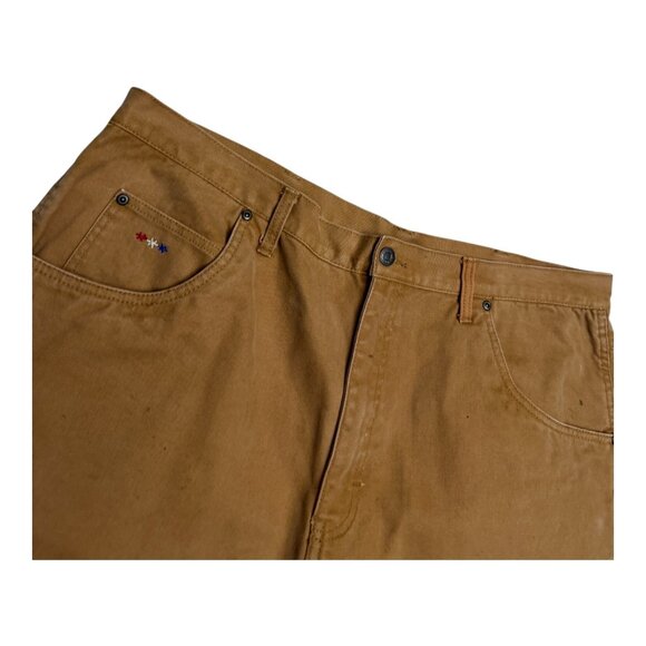 WALLS Canvas Work Wear Straight Leg Designer Carpenter Jeans Pants Mens 42x34 - Picture 5 of 5